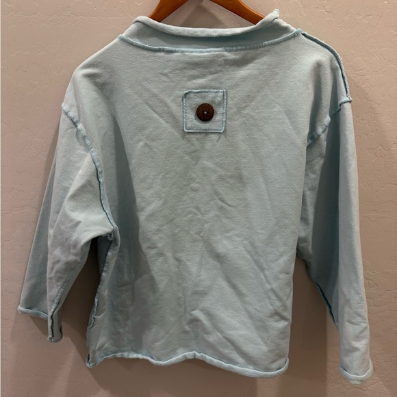 Neon Buddha Light Blue Cowl Neck Pullover Sweater (Size XL) - Picture 2 of 3